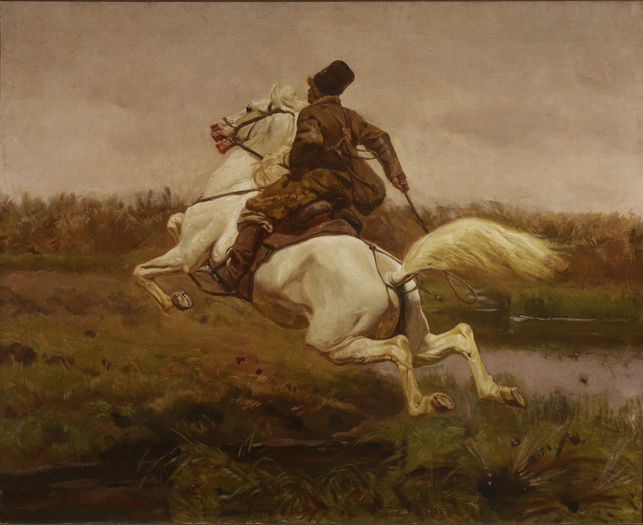 Dojeżdżacz, 1907 olej na płótnie Muzeum Narodowe w Warszawie